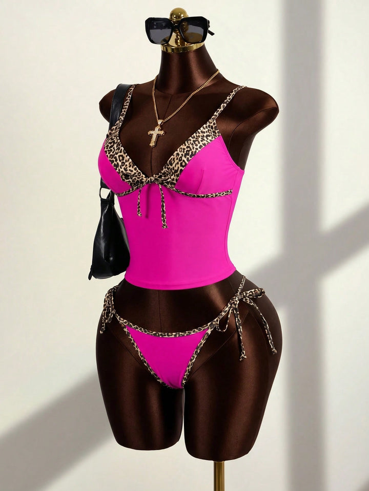 Costum de baie SHEIN, roz