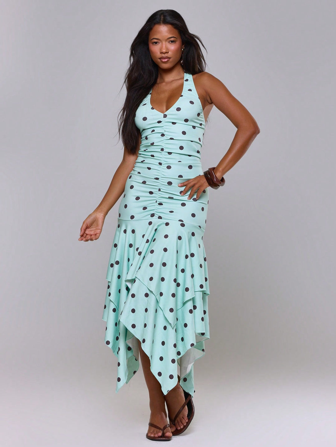 Rochie midi SHEIN, verde
