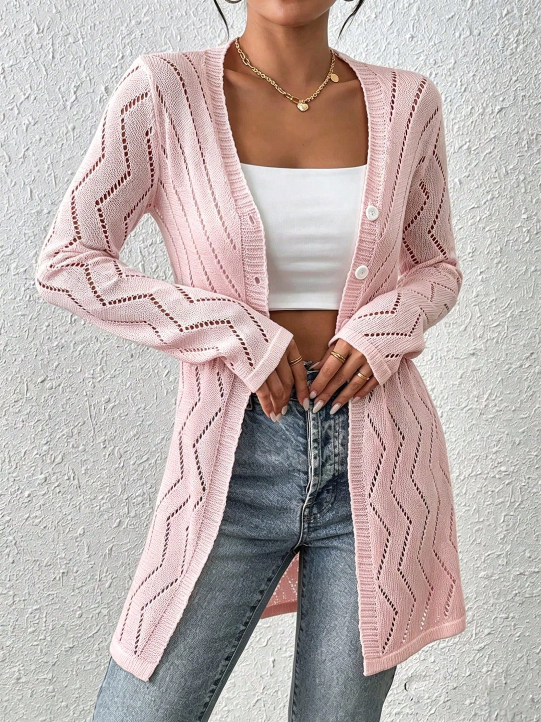 Cardigan SHEIN, roz