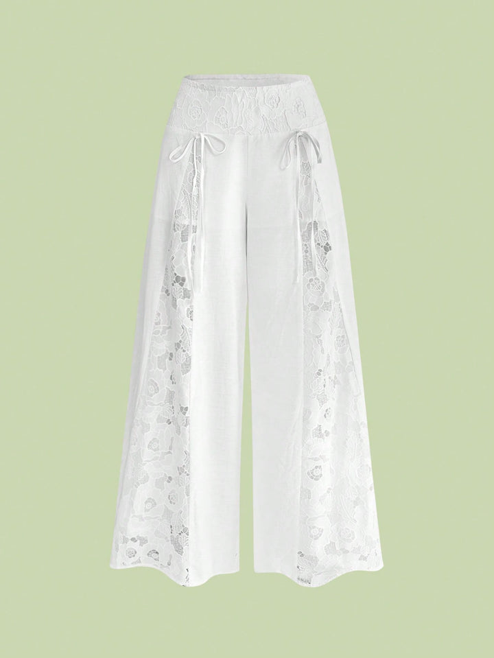 Pantaloni SHEIN, alb