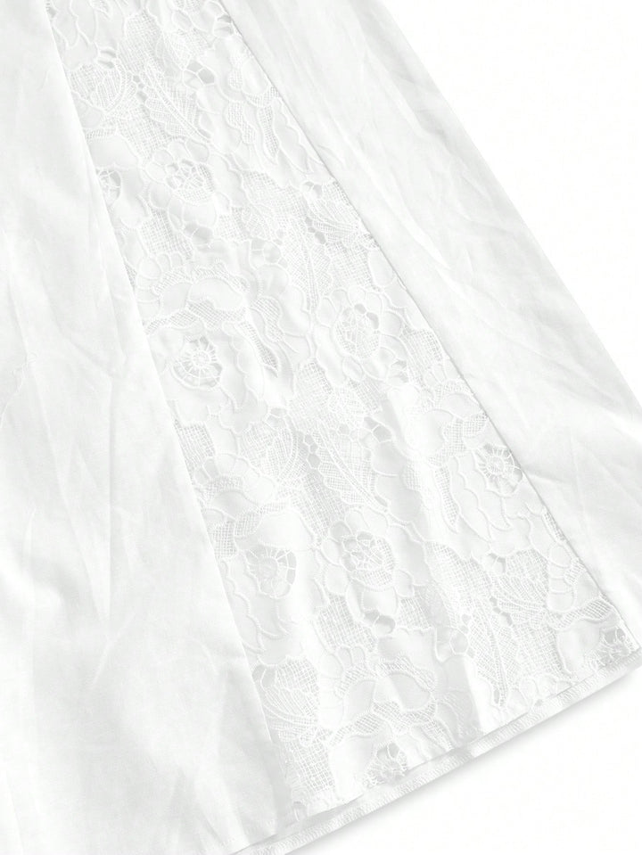 Pantaloni SHEIN, alb