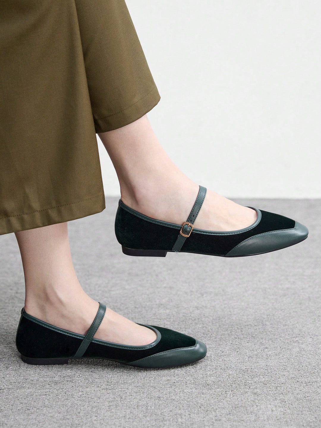 Balerini SHEIN, verde