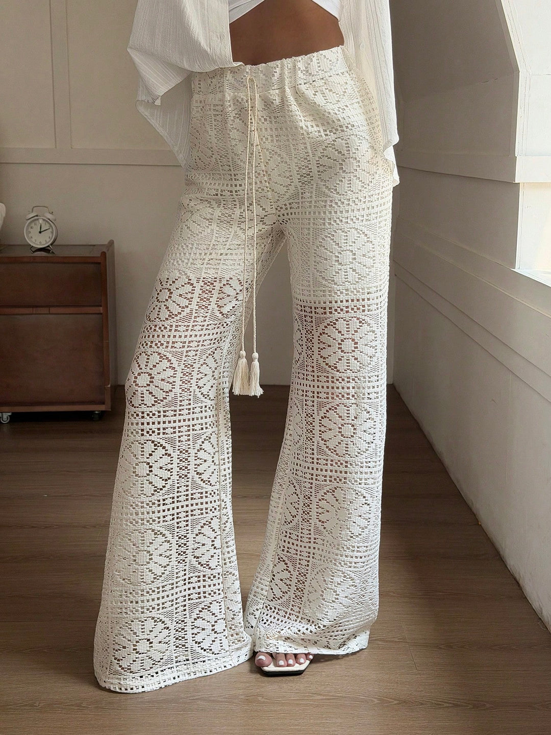 Pantaloni SHEIN, portocaliu