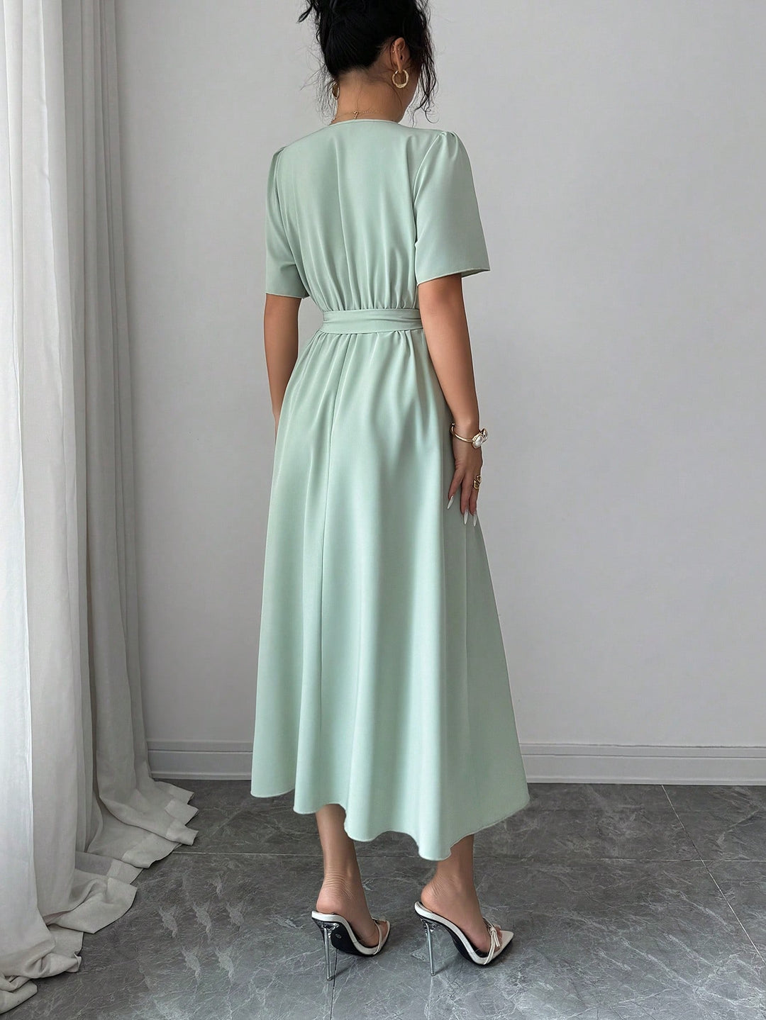 Rochie maxi SHEIN, verde