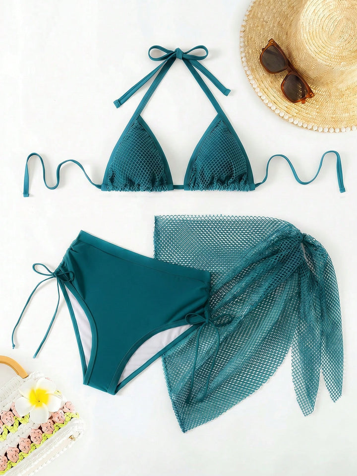 Set bikini de baie SHEIN, verde