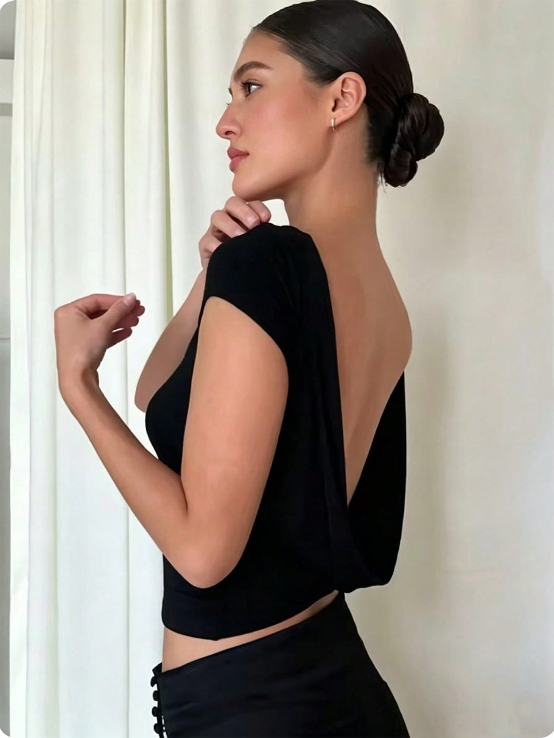Top SHEIN, negru
