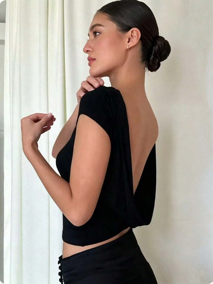 Top SHEIN, negru