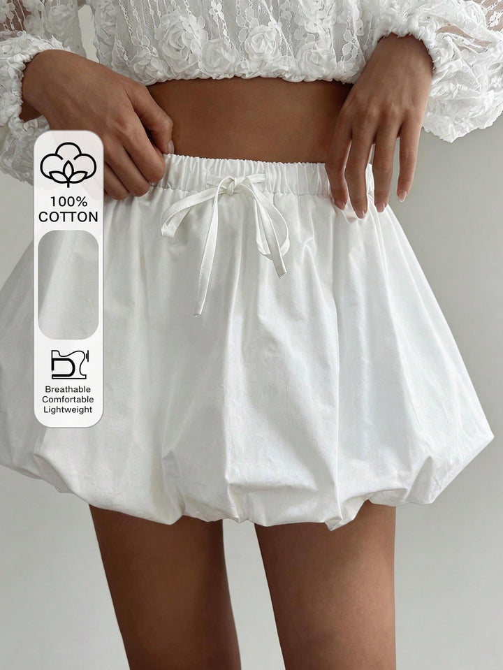 Pantaloni scurți SHEIN, alb