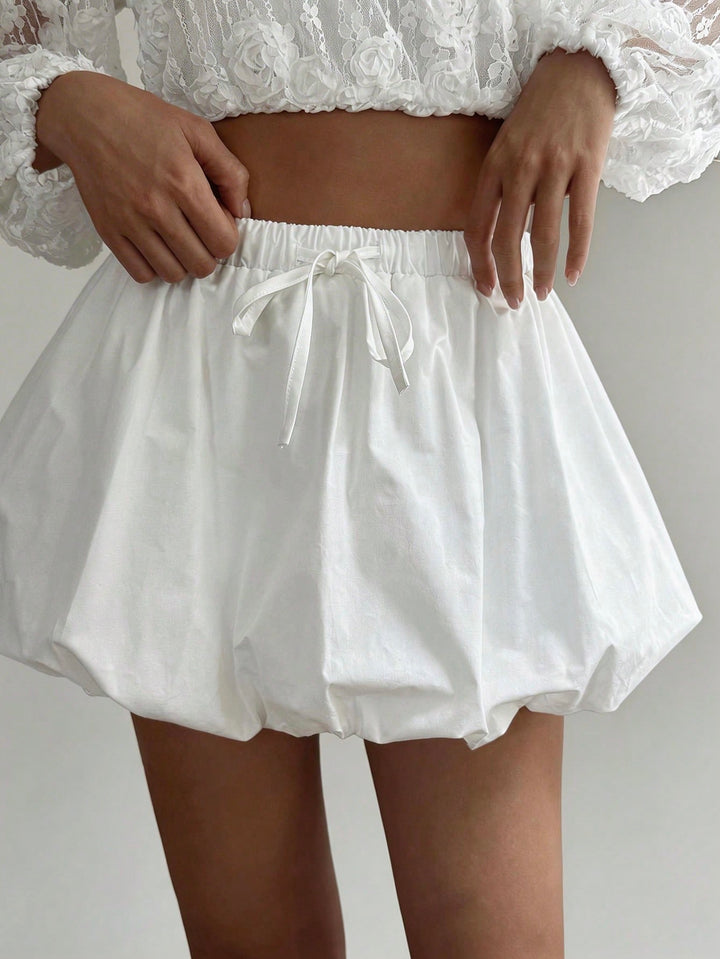 Pantaloni scurți SHEIN, alb