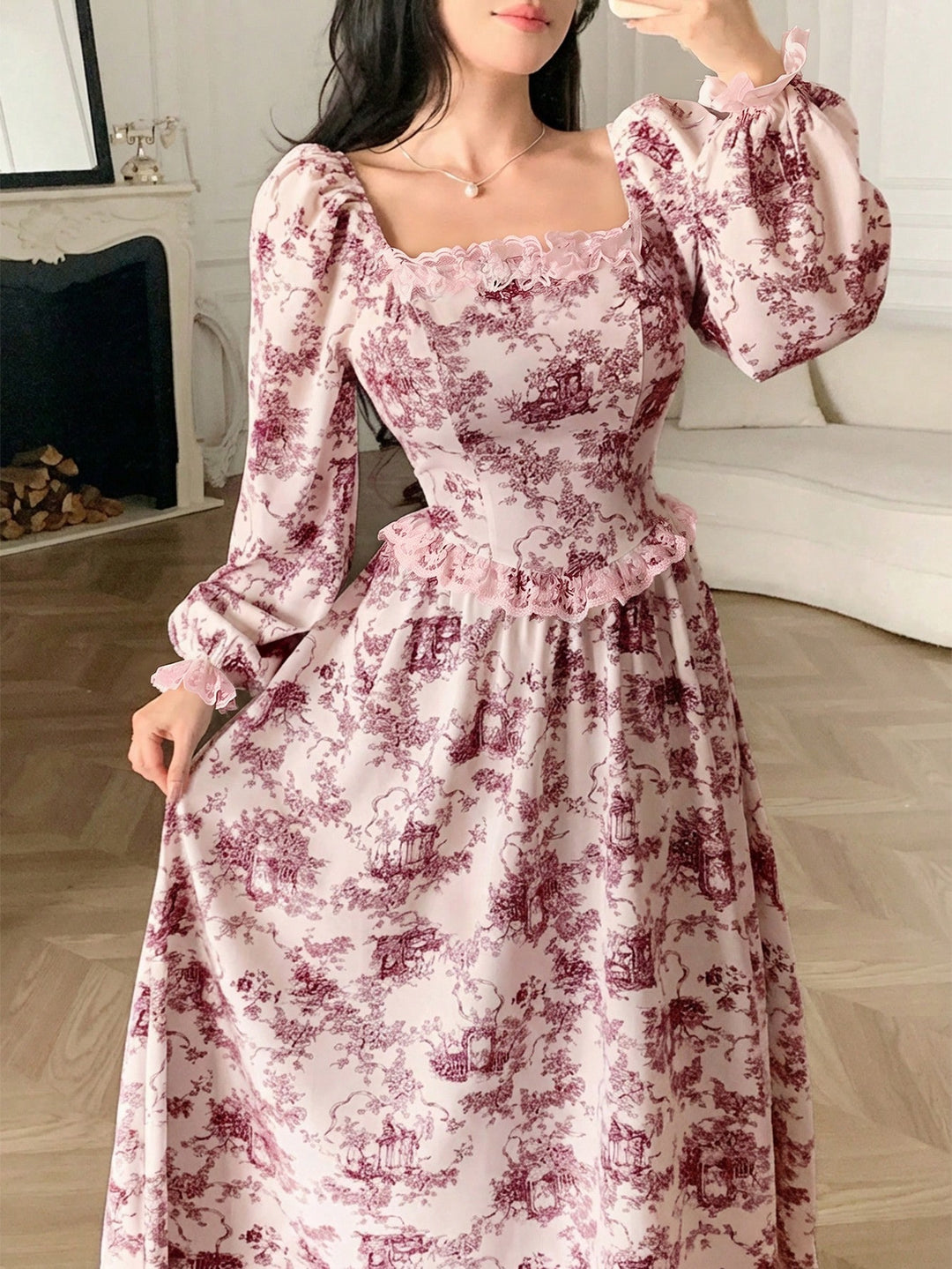 Rochie maxi SHEIN, roz