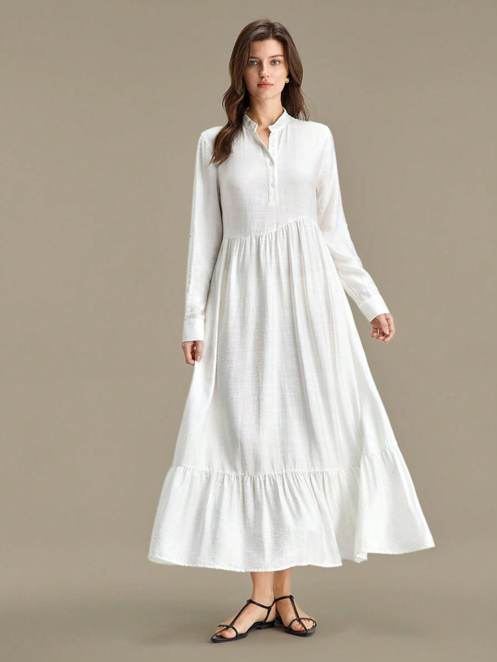 Rochie maxi SHEIN, alb