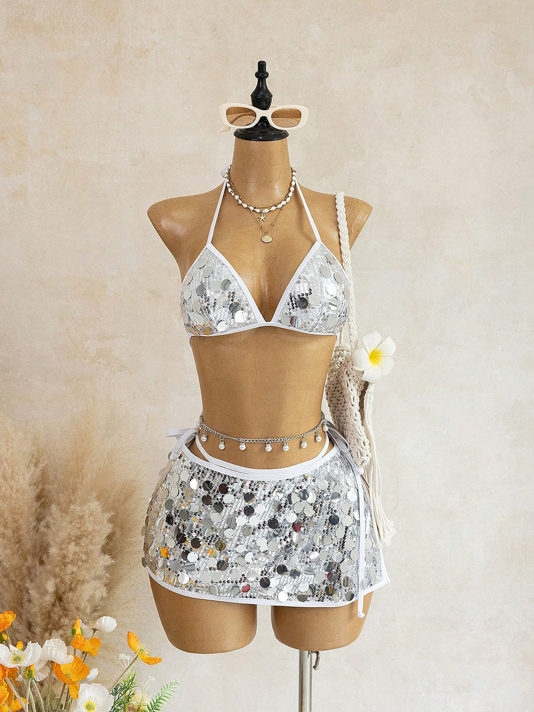 Set bikini SHEIN, mix culori
