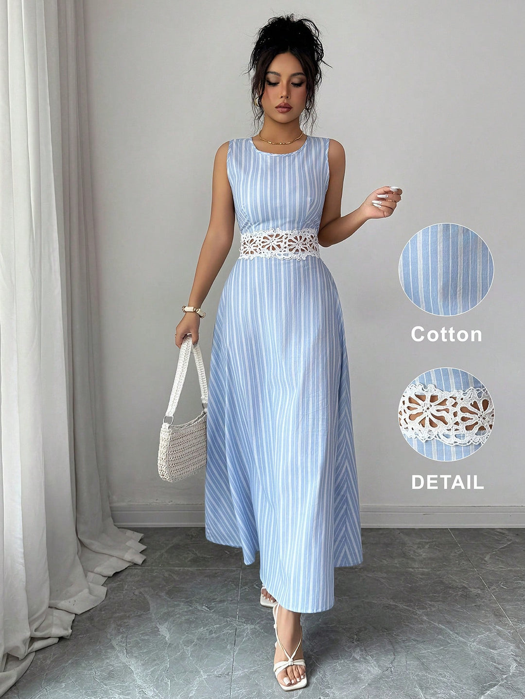 Rochie maxi SHEIN, albastru