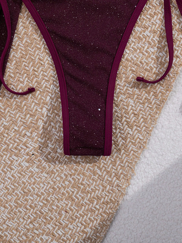 Set bikini SHEIN, vișiniu