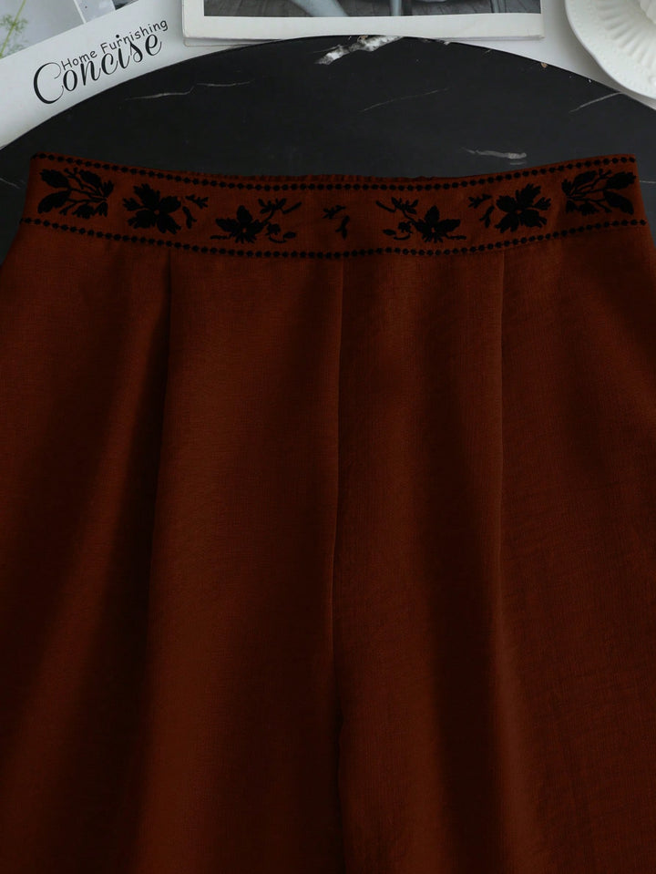 Pantaloni SHEIN, maro