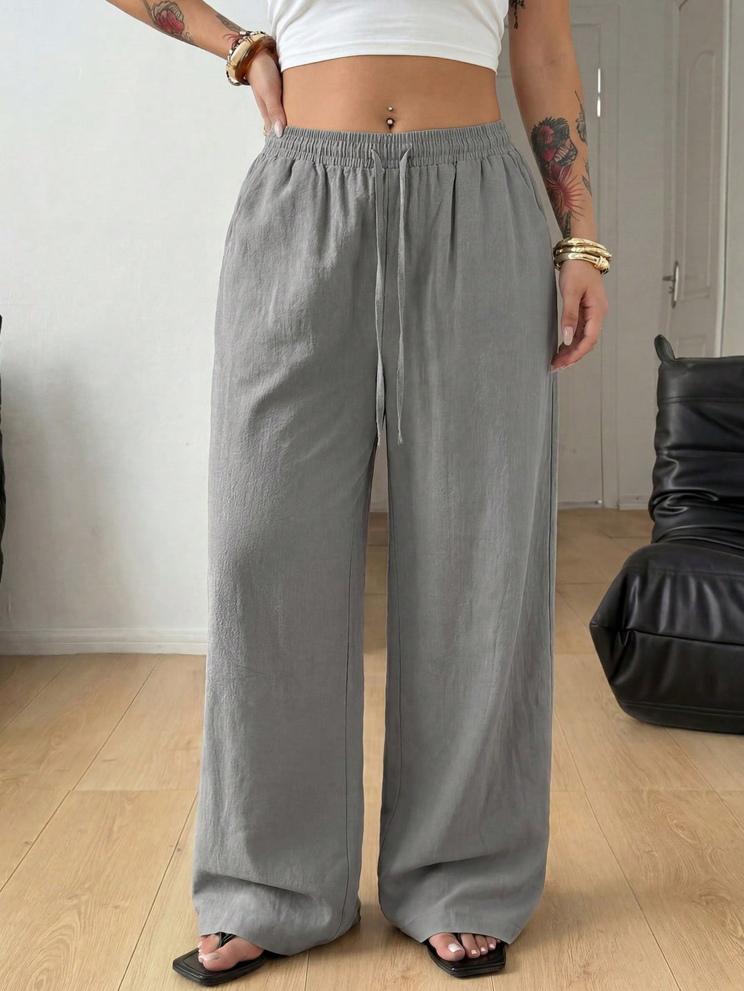 Pantaloni SHEIN, gri