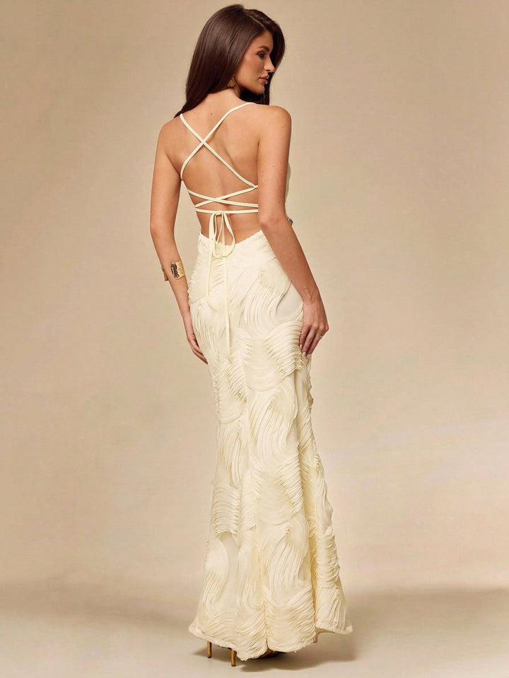 Rochie maxi SHEIN, bej