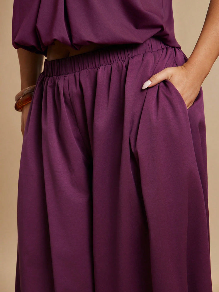 Pantaloni SHEIN, mov