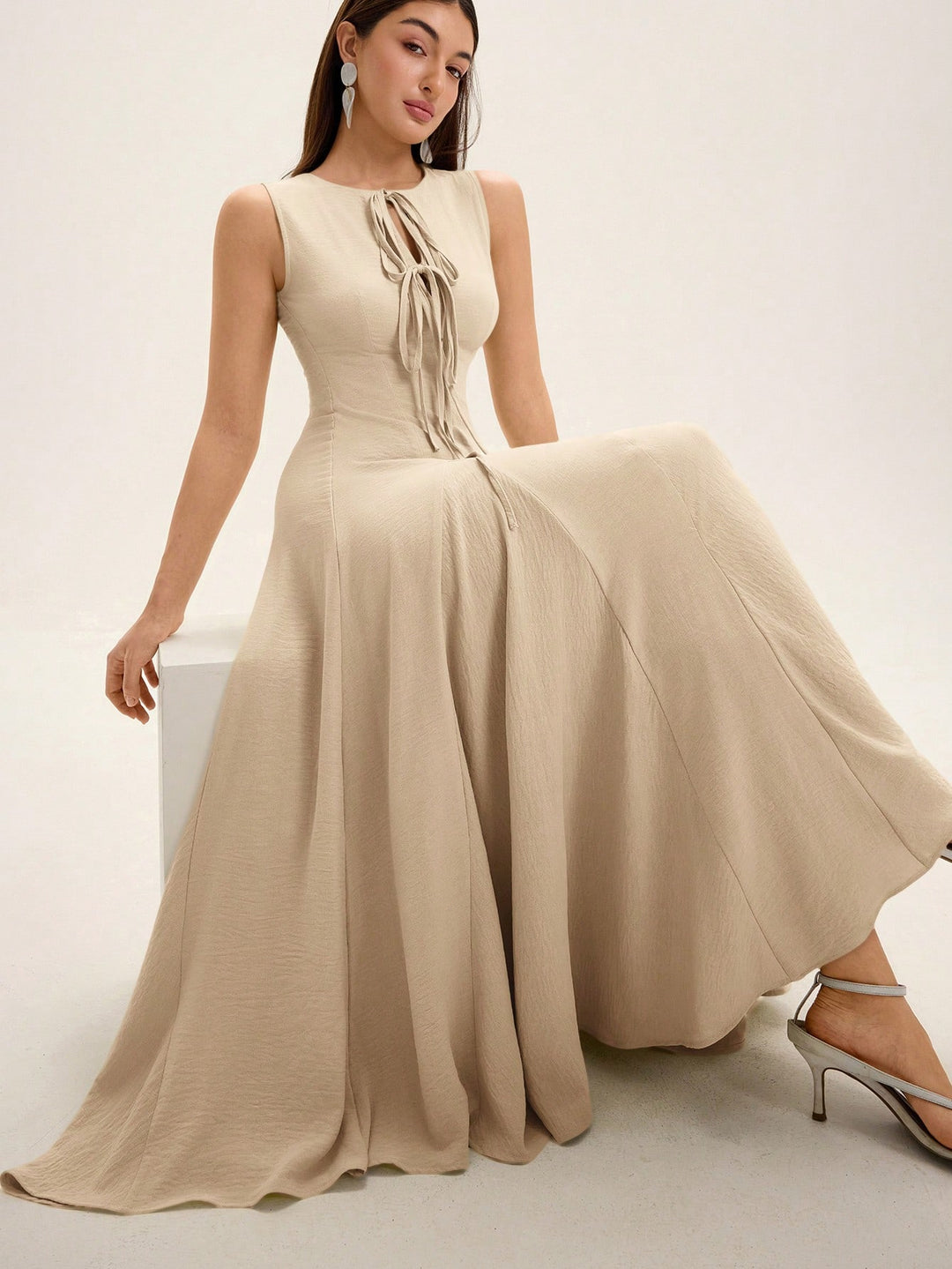 Rochie maxi SHEIN, portocaliu