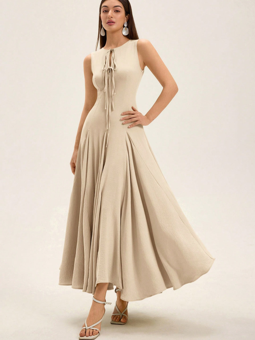 Rochie maxi SHEIN, portocaliu