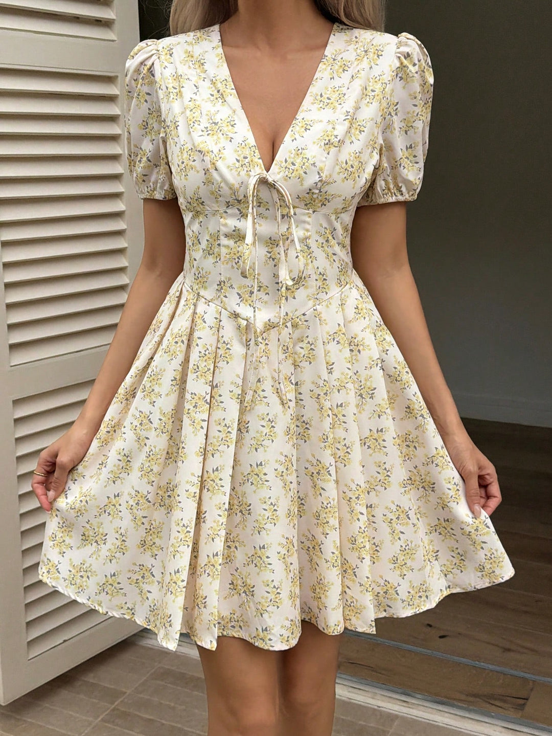 Rochie mini SHEIN, portocaliu