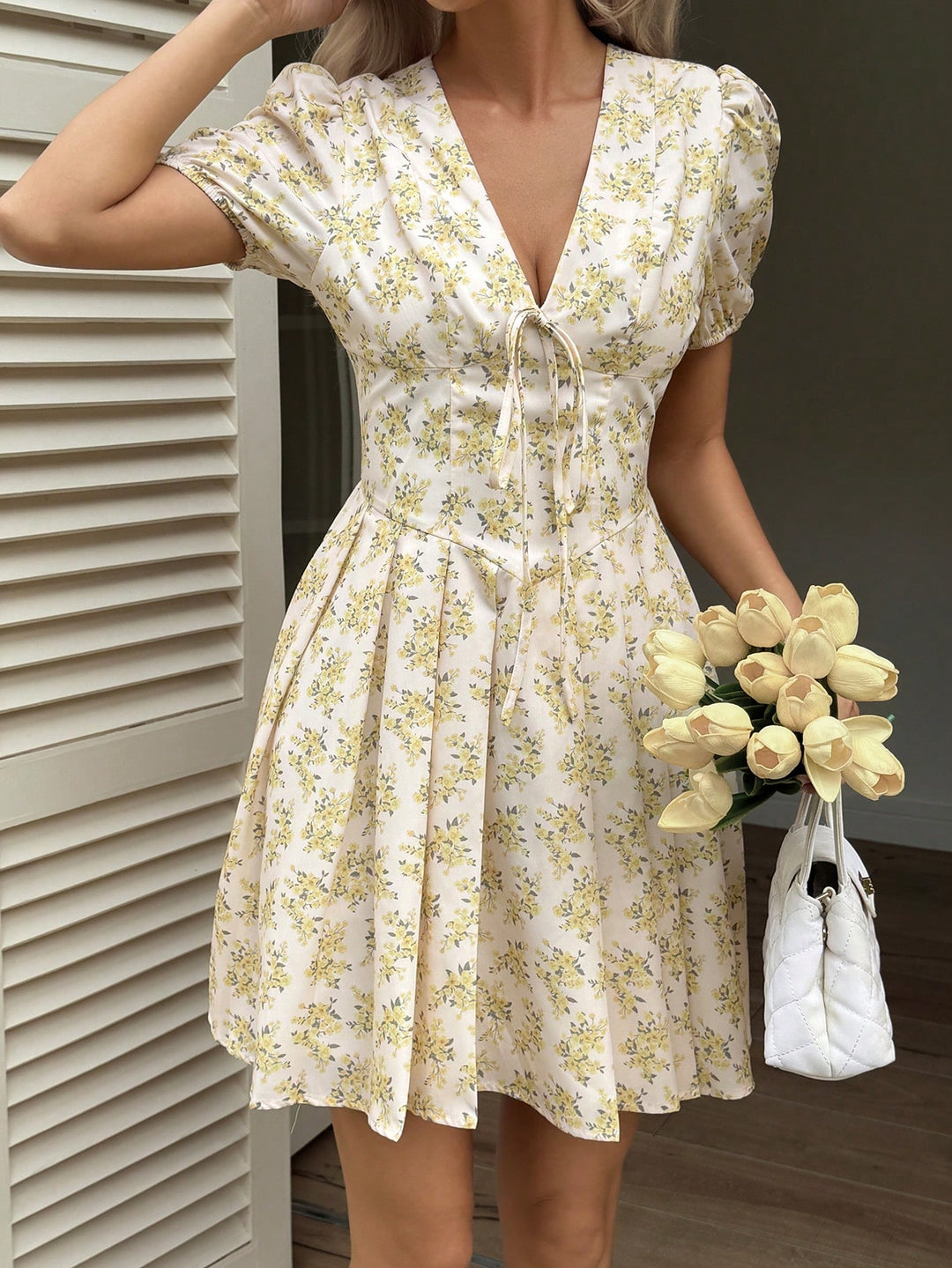 Rochie mini SHEIN, portocaliu