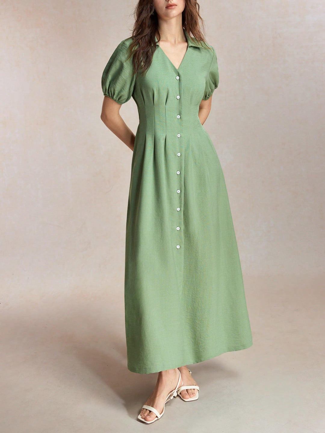 Rochie maxi SHEIN, verde