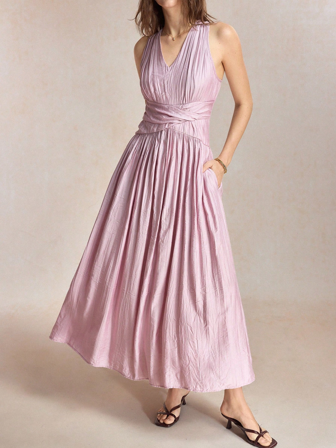 Rochie maxi SHEIN, roz