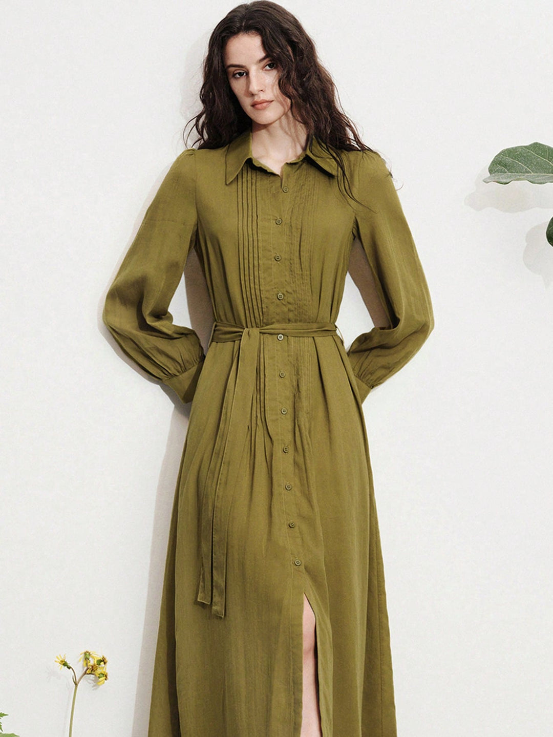 Rochie midi SHEIN, verde