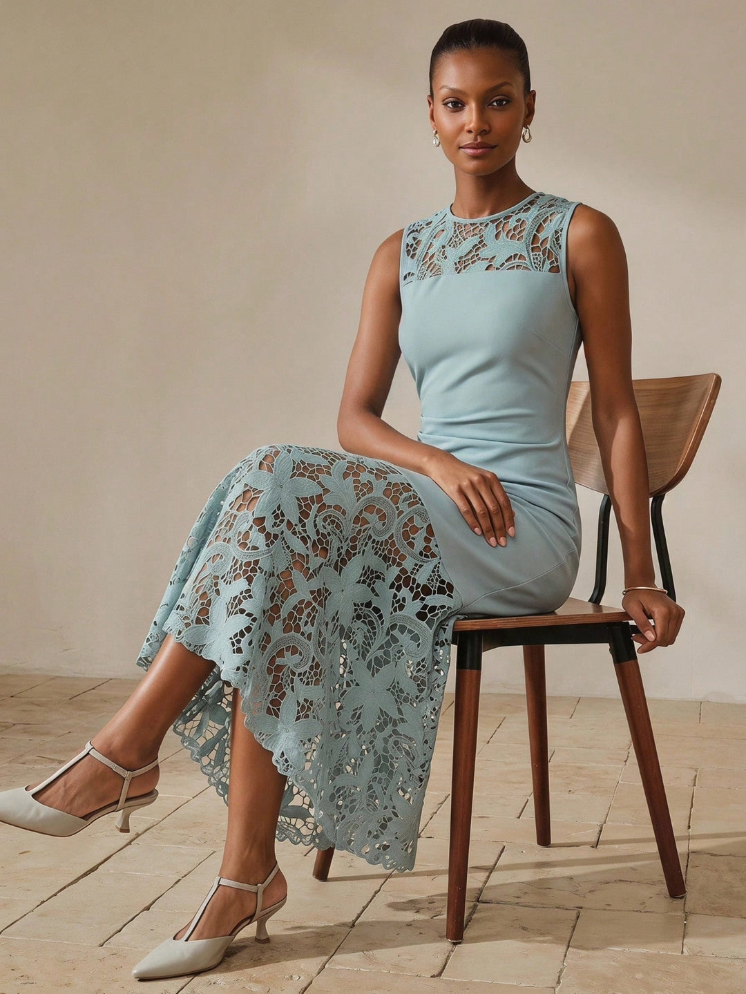Rochie midi SHEIN, albastru