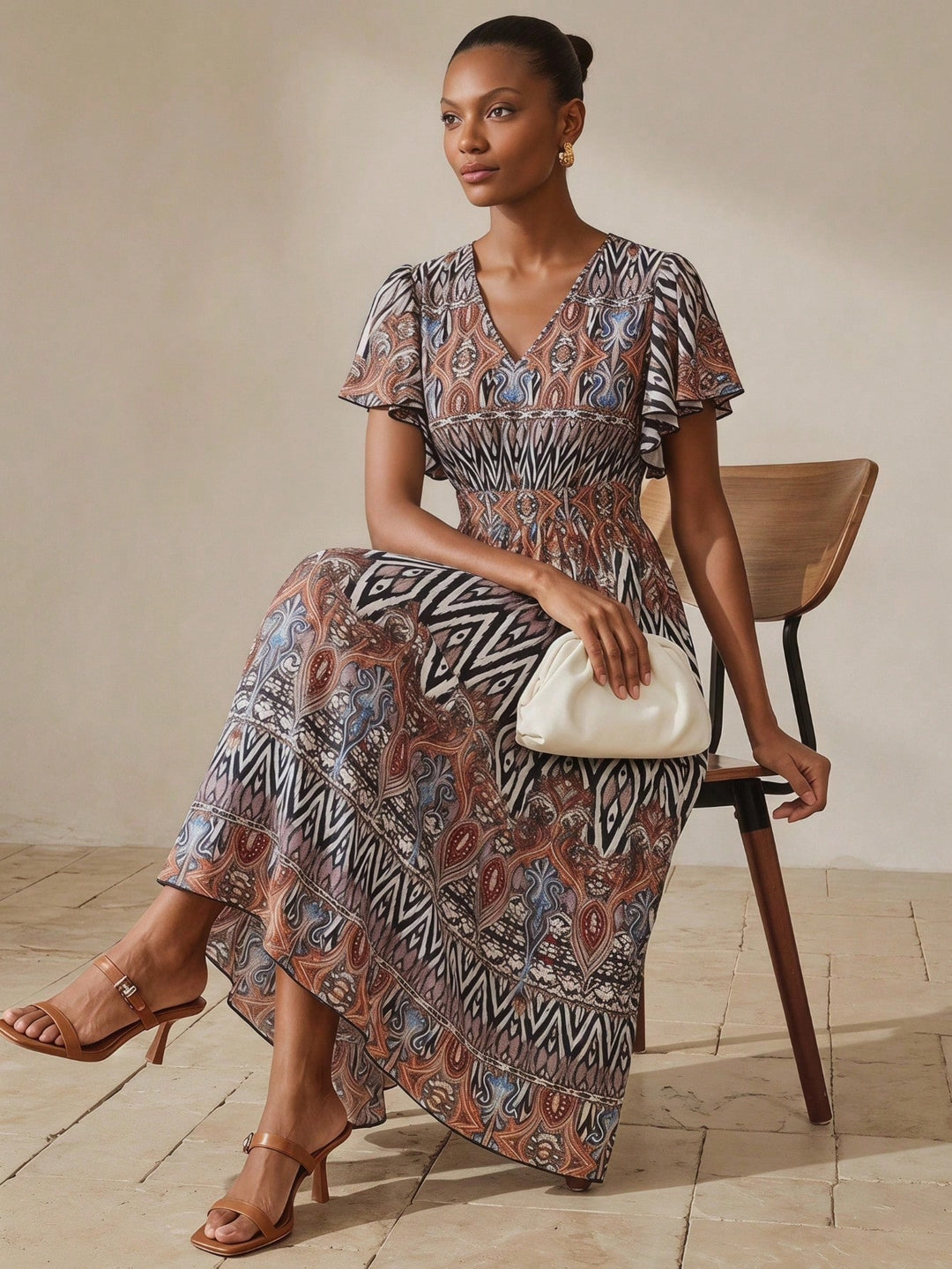Rochie maxi SHEIN, mix culori