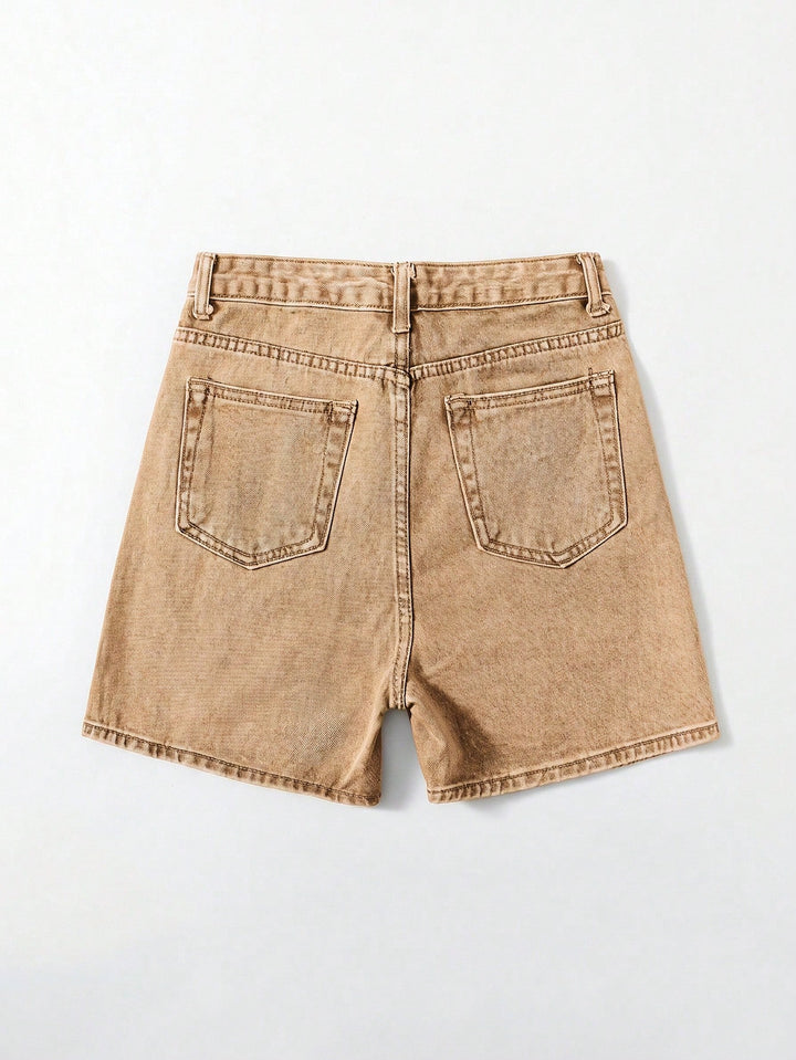 Pantaloni scurți SHEIN, kaki