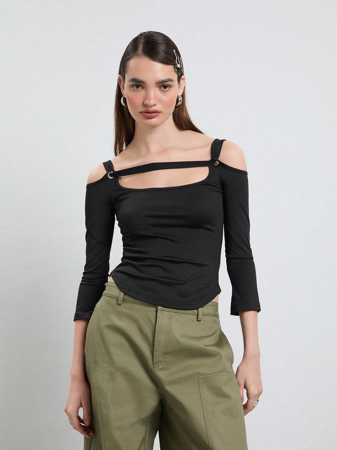 Top SHEIN, negru