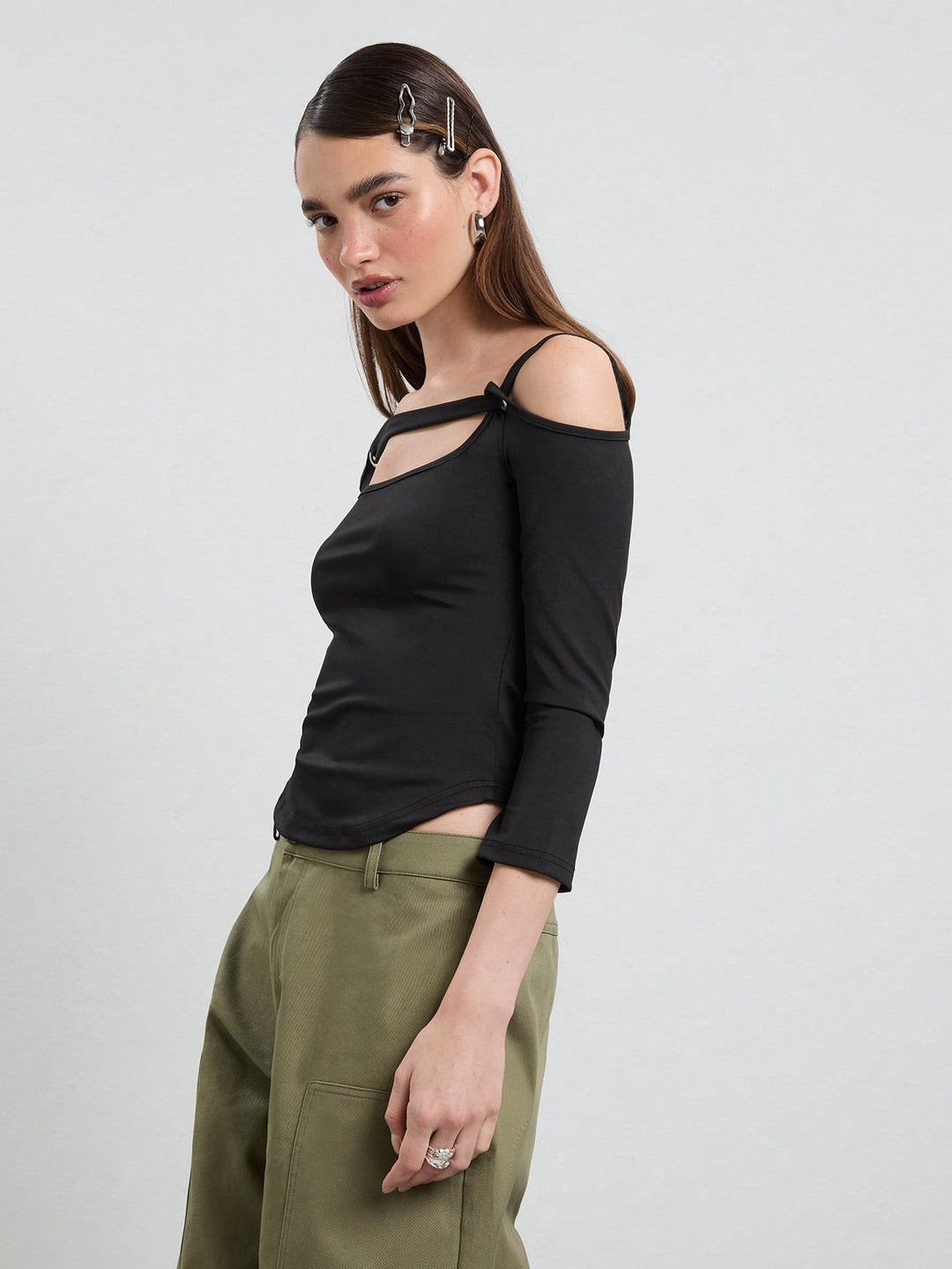 Top SHEIN, negru