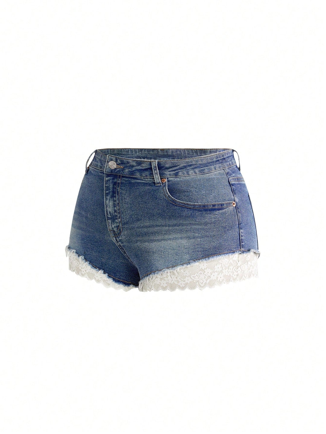 Pantaloni scurți de blugi SHEIN, albastru