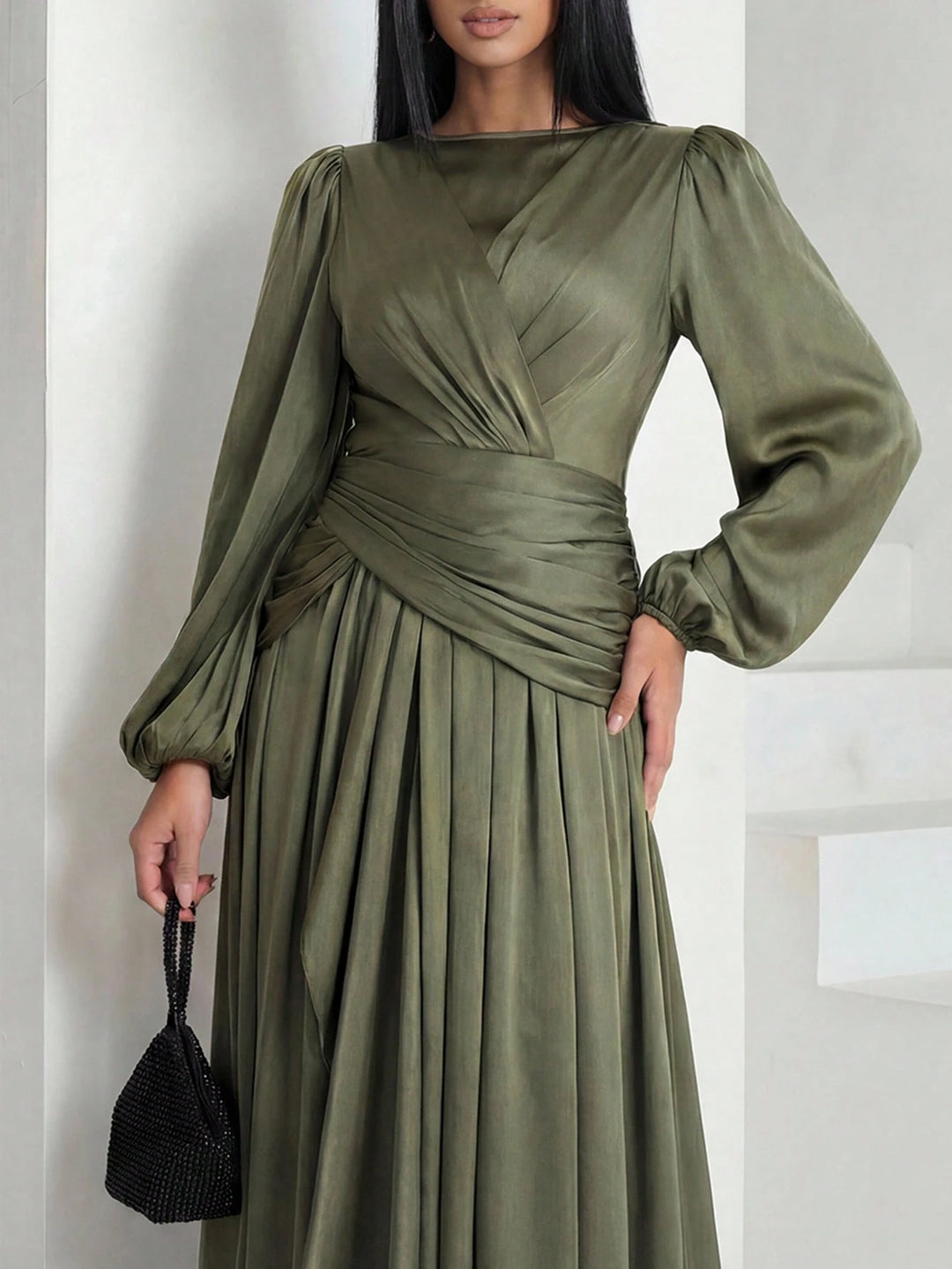 Rochie maxi SHEIN, verde