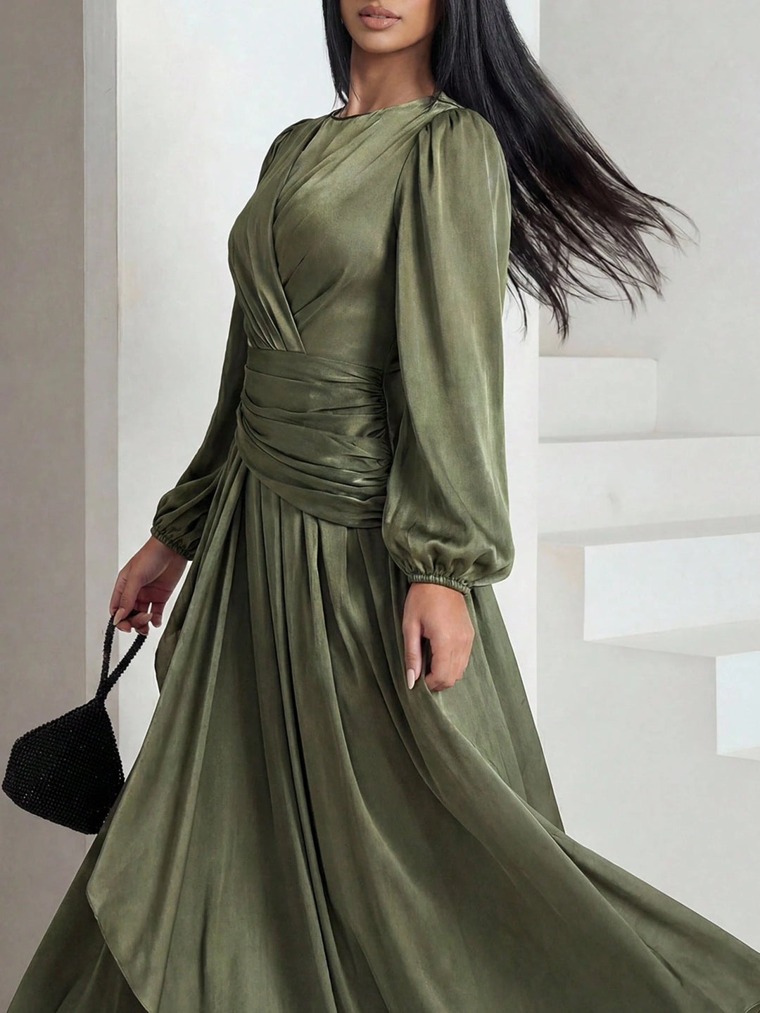Rochie maxi SHEIN, verde