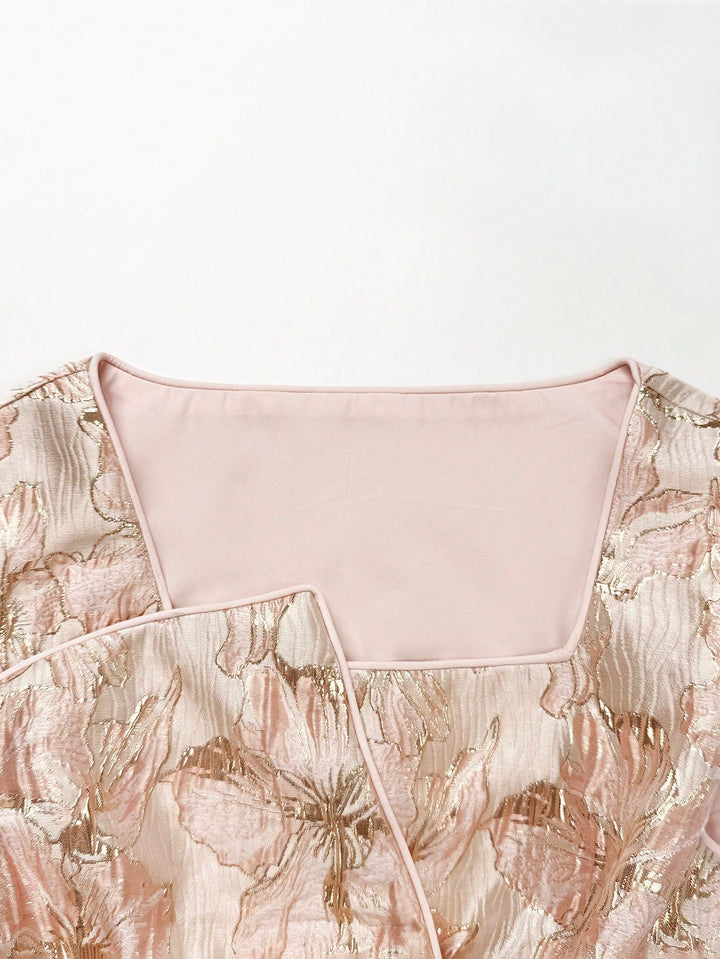 Bluza elegantă SHEIN, roz