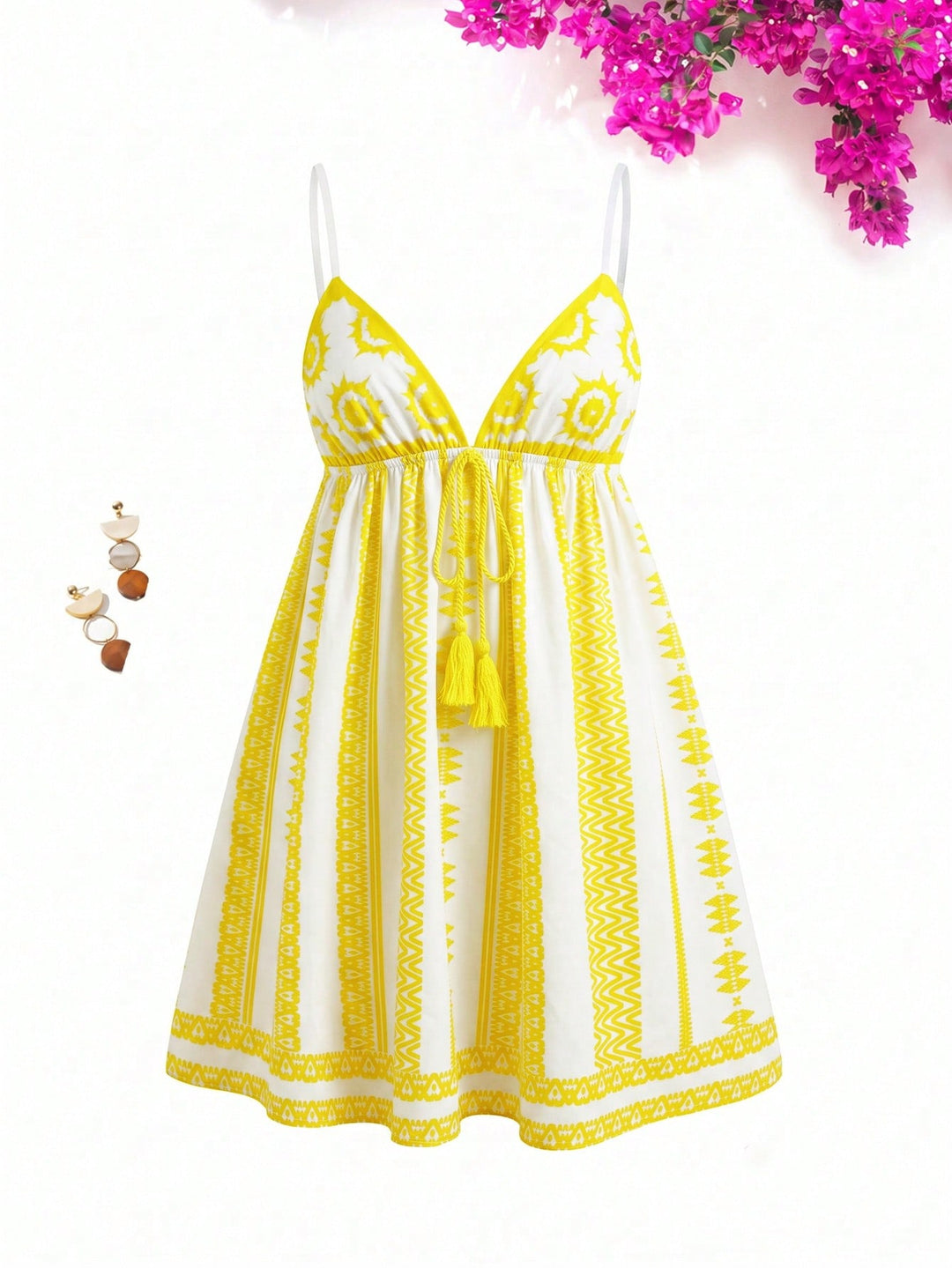 Rochie mini SHEIN, galben