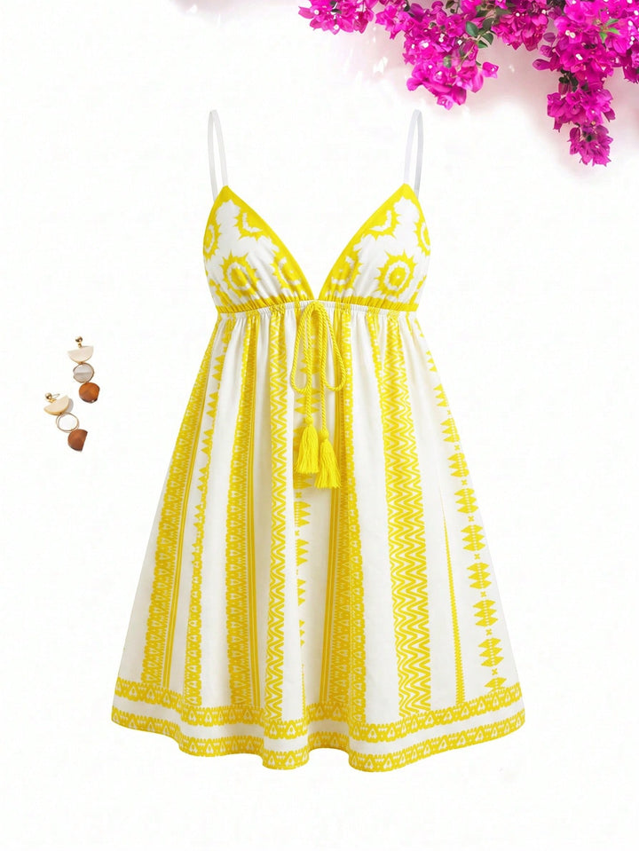 Rochie mini SHEIN, galben