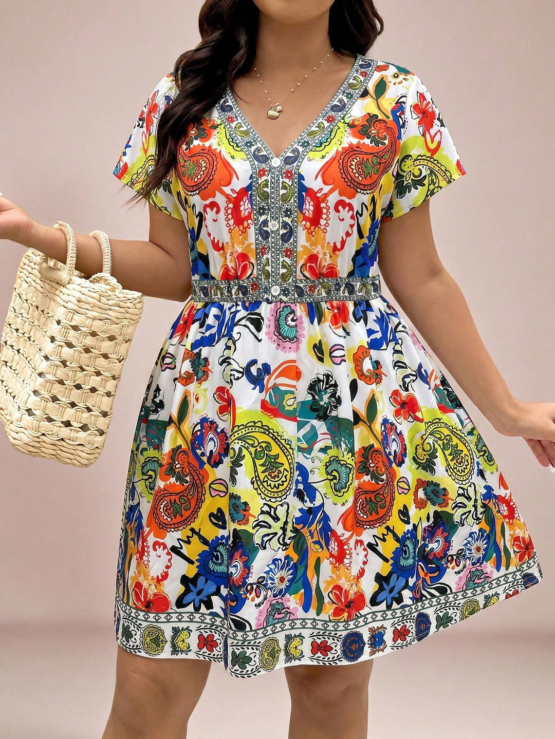 Rochie SHEIN, mix culori