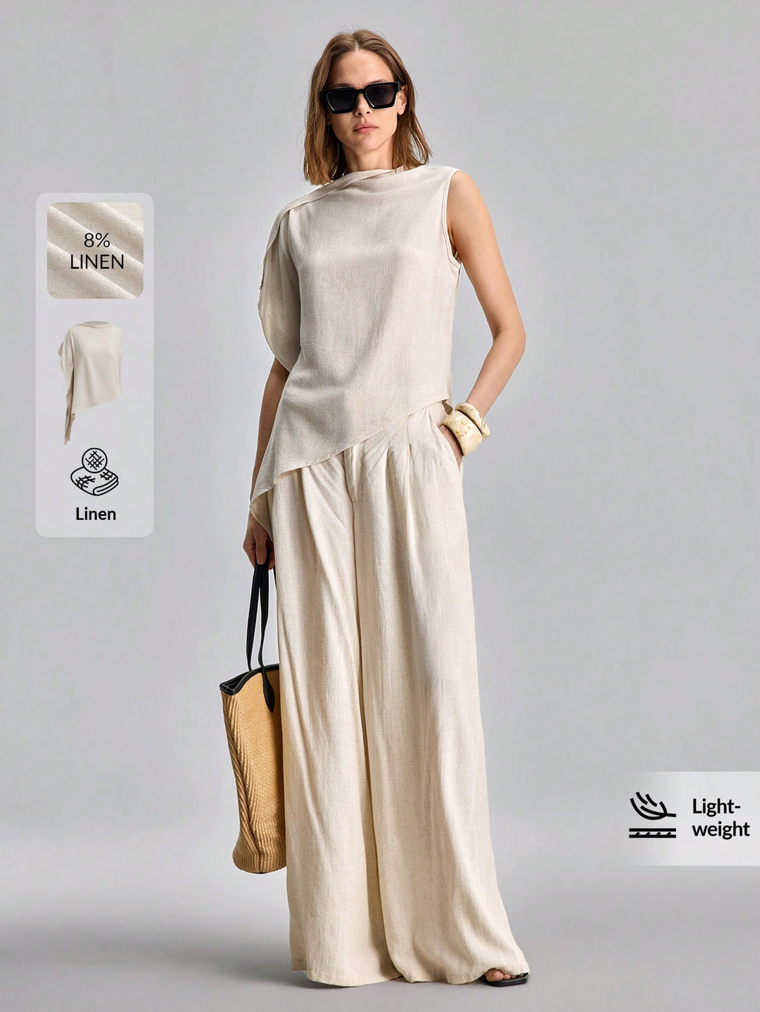 Top SHEIN, bej