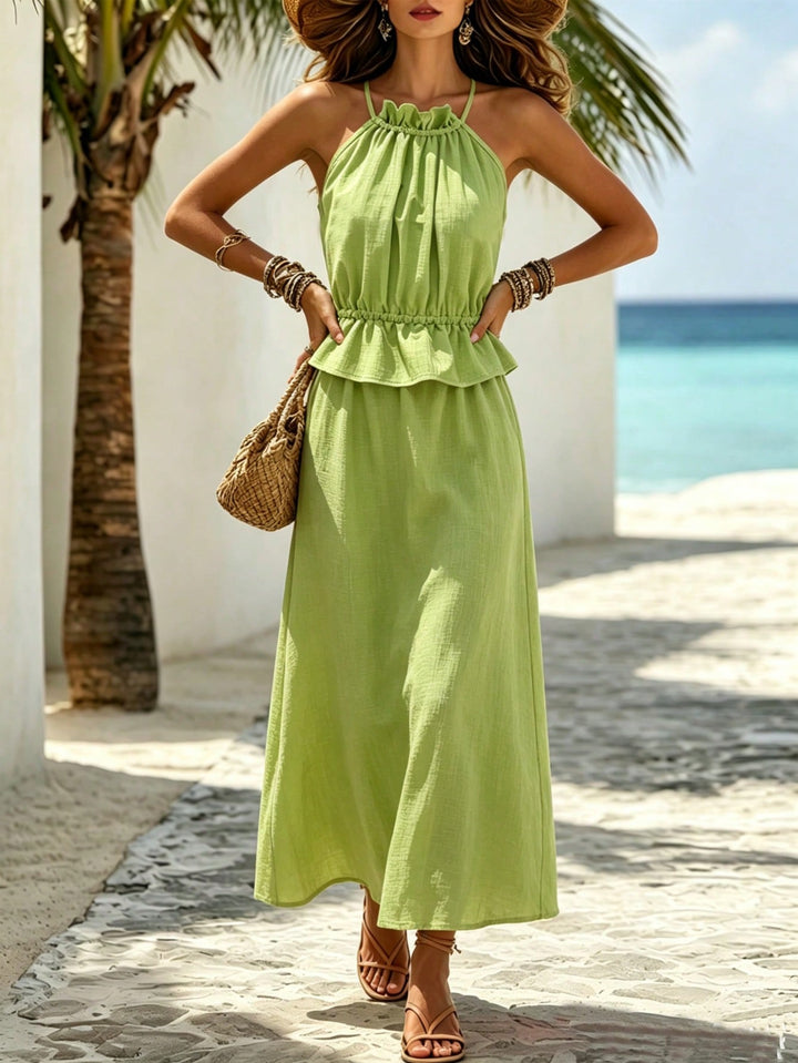 Rochie maxi SHEIN, verde