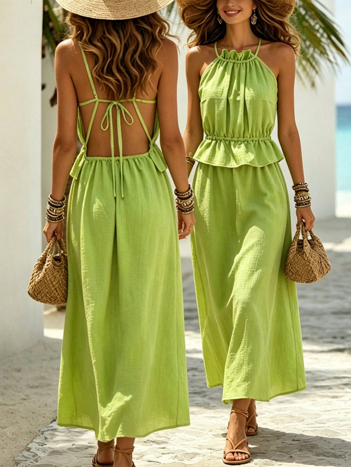 Rochie maxi SHEIN, verde