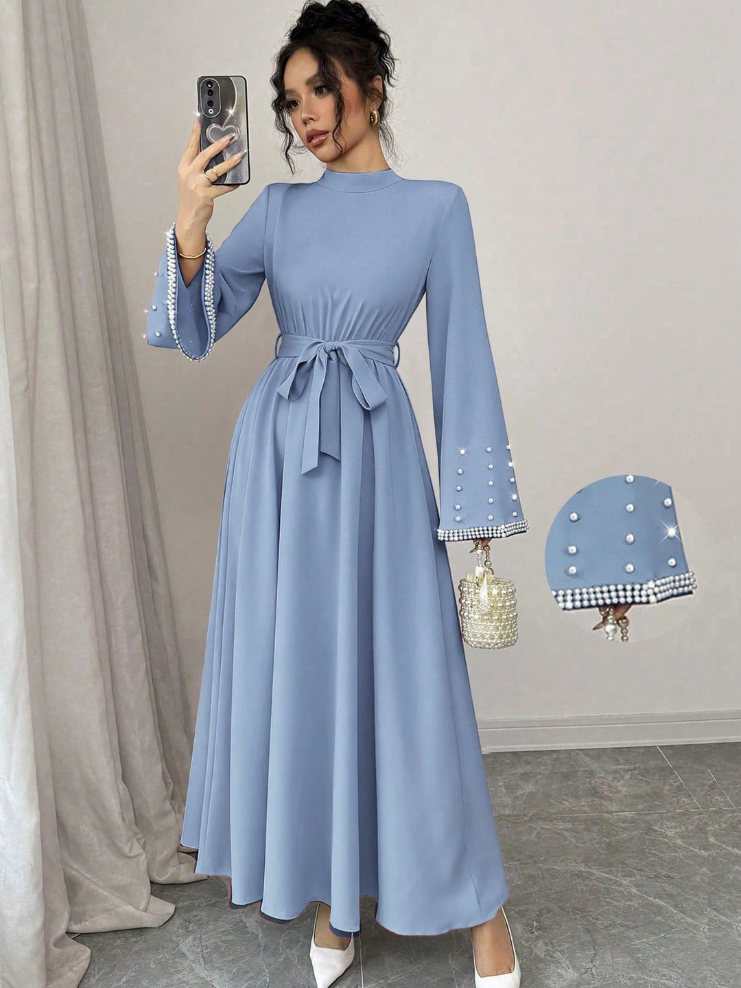 Rochie maxi SHEIN, albastru