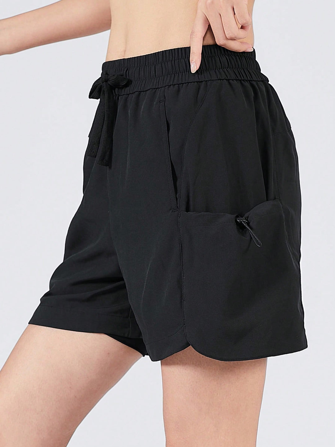 Pantaloni scurți SHEIN, negru