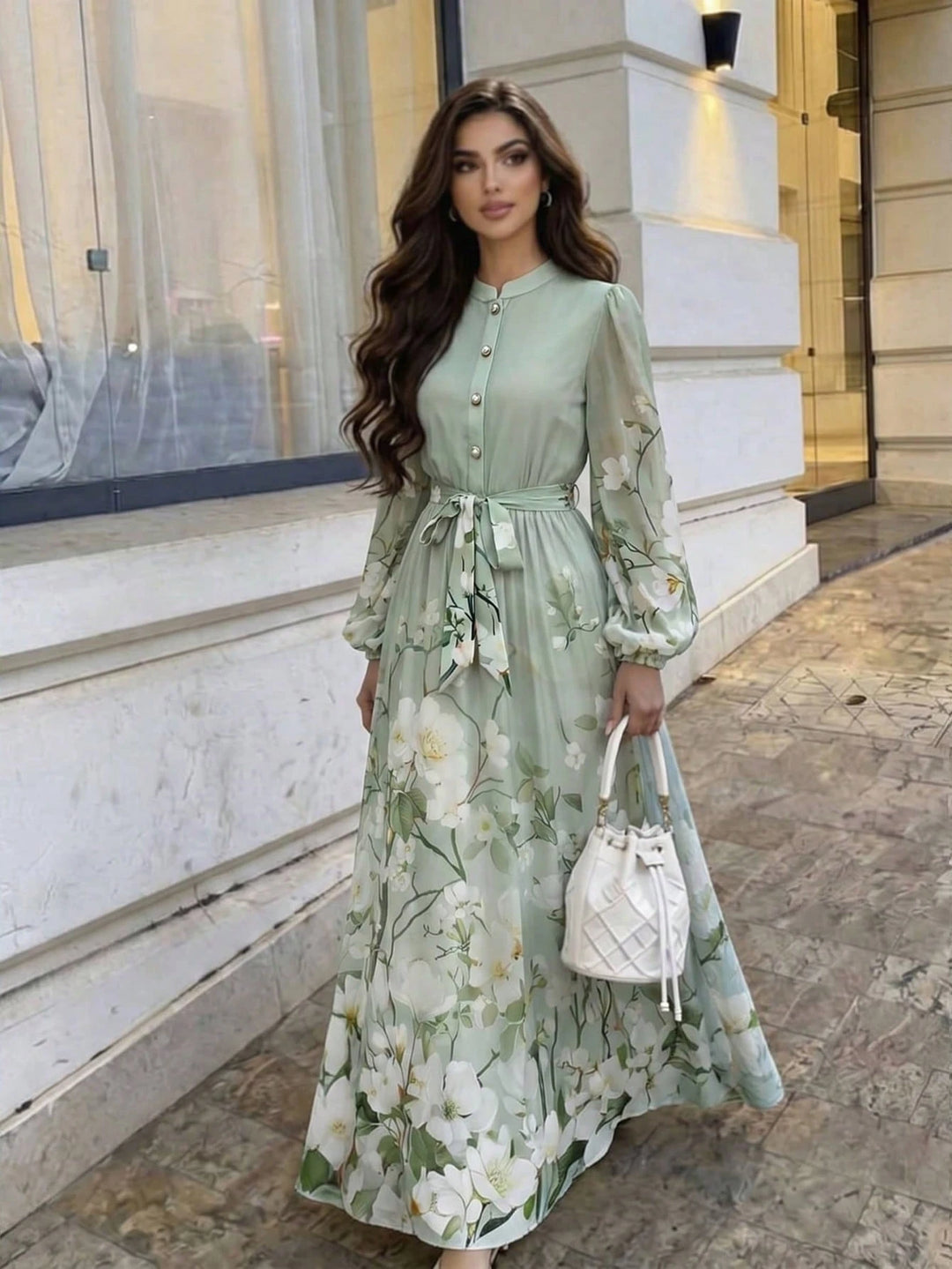 Rochie maxi SHEIN, mix culori