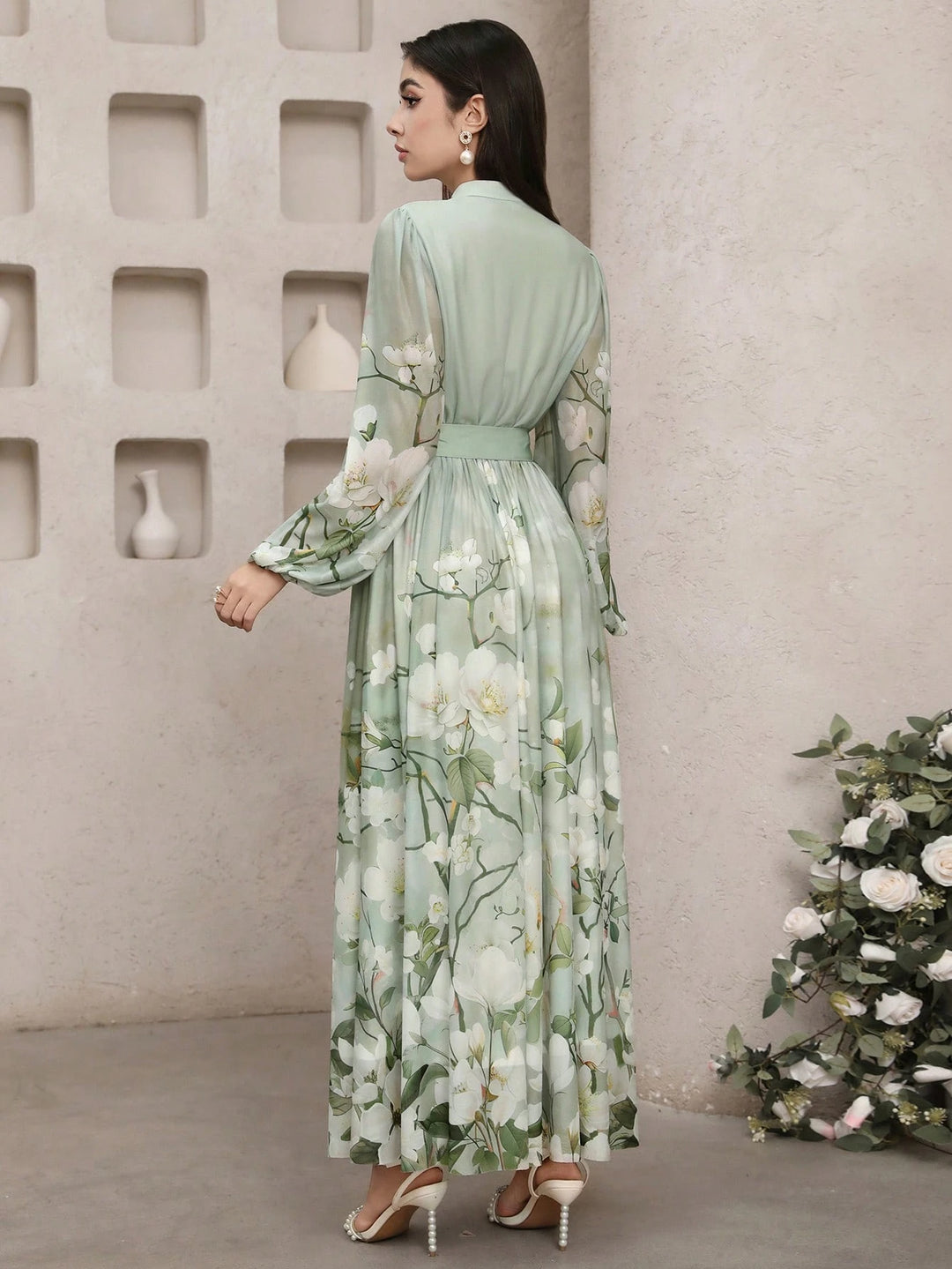 Rochie maxi SHEIN, mix culori