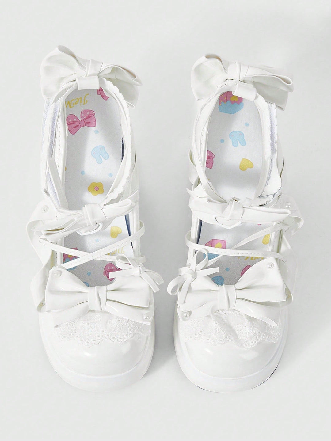 Pantofi cu toc SHEIN, alb