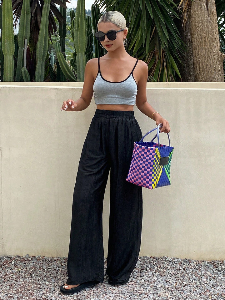 Pantaloni SHEIN, negru